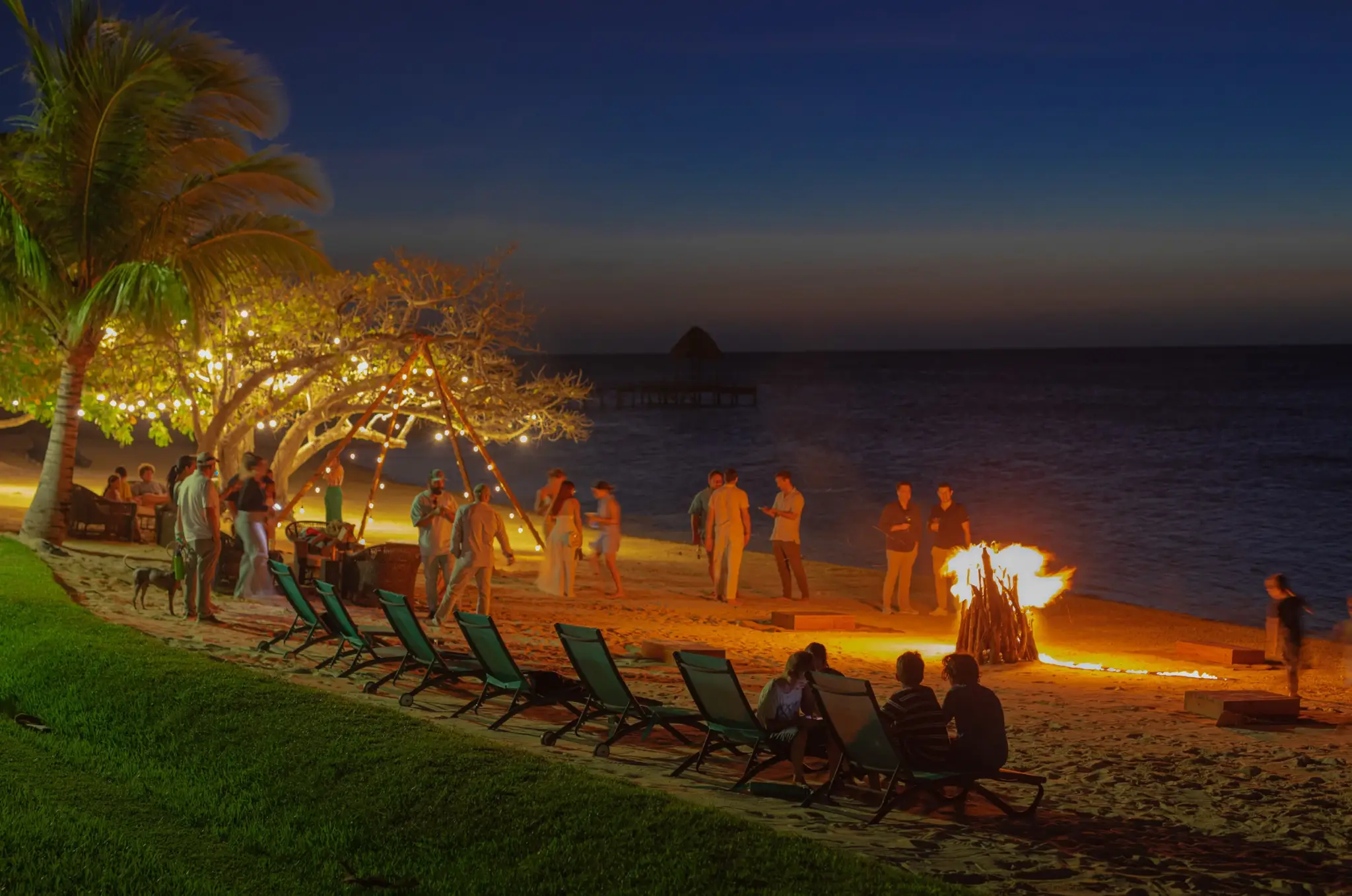 Outdoor community event at Pristine Bay